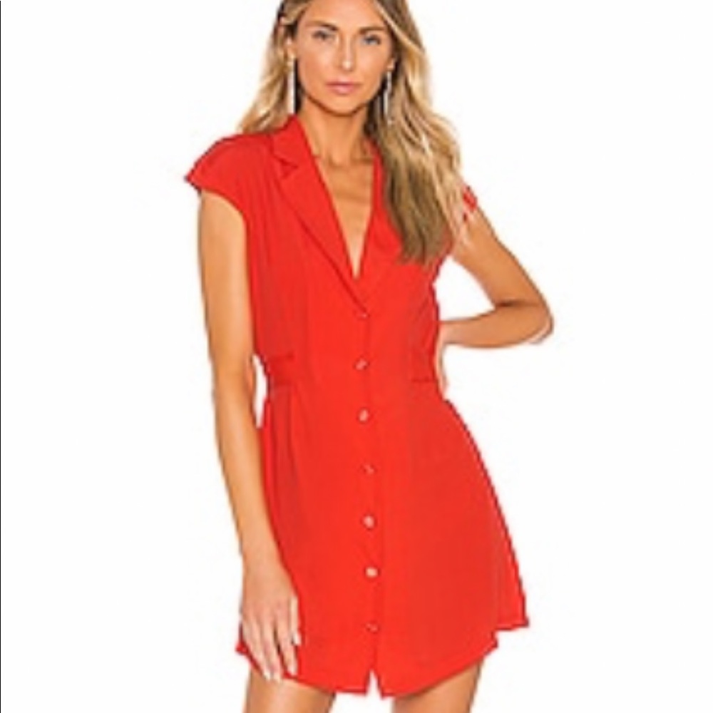 Super down button up dress